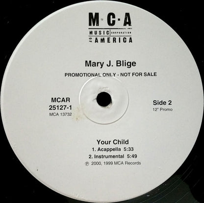 Mary J. Blige : Your Child (12", Promo)