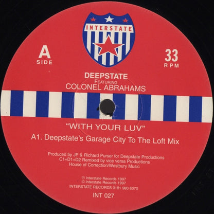 Deepstate Featuring Colonel Abrams : With Your Luv (2x12")