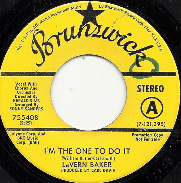 LaVern Baker : I'm The One To Do It / Baby (7", Promo)