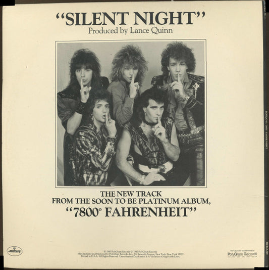 Bon Jovi : Silent Night (12", Promo)