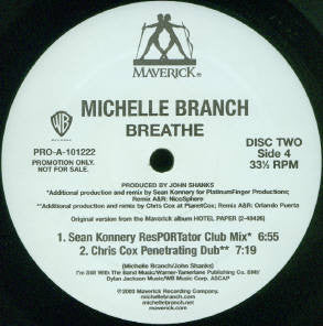 Michelle Branch : Breathe (2x12", Promo)