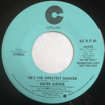 Sister Sledge : He's The Greatest Dancer (7", Mono, Promo, SP )