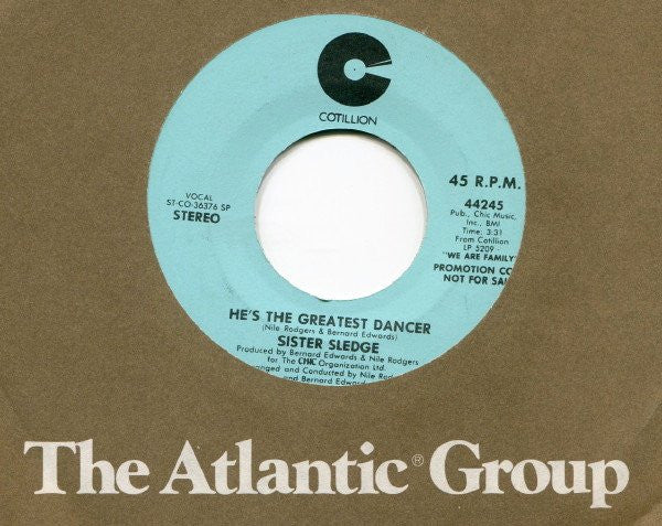 Sister Sledge : He's The Greatest Dancer (7", Mono, Promo, SP )