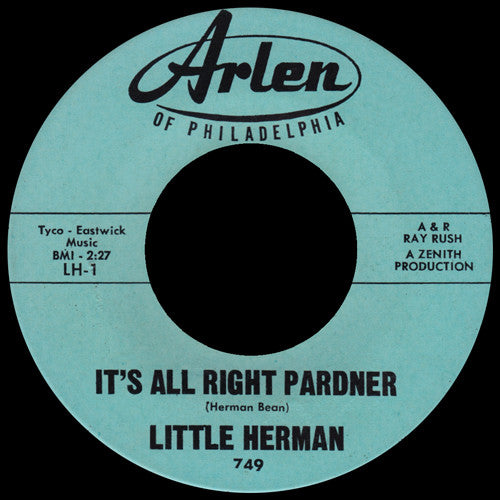 Little Herman : It's All Right Pardner (7", Single)