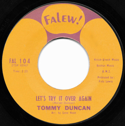 Tommy Duncan (2) : Let's Try It Over Again / Dance, Dance, Dance (7", Single, Styrene)