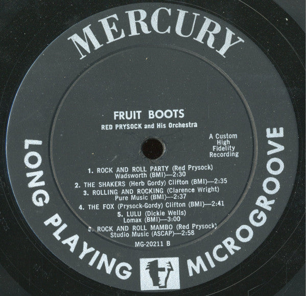 Red Prysock And His Orchestra : Fruit Boots (LP)
