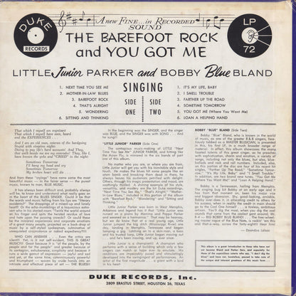 Little Junior Parker / Bobby Bland : The Barefoot Rock And You Got Me (Double Feature) (LP, Comp)