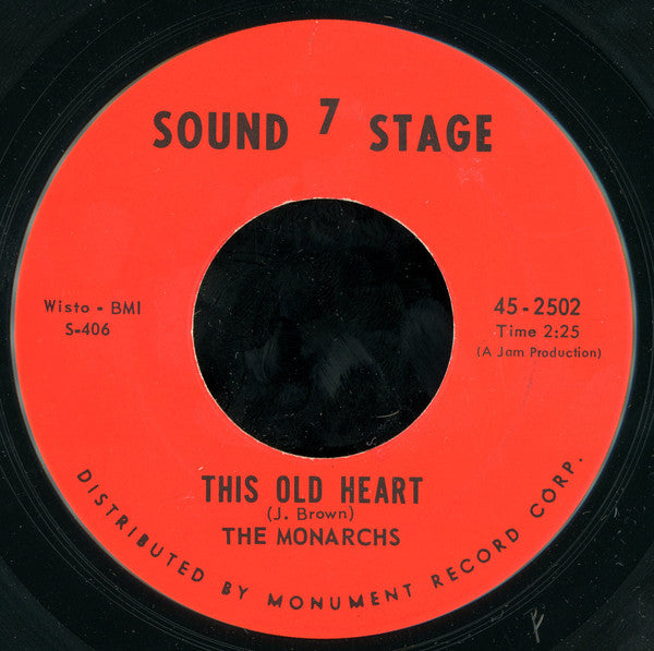 The Monarchs : This Old Heart (7", Single)