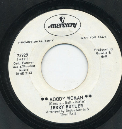 Jerry Butler : Moody Woman (7", Promo, Styrene)