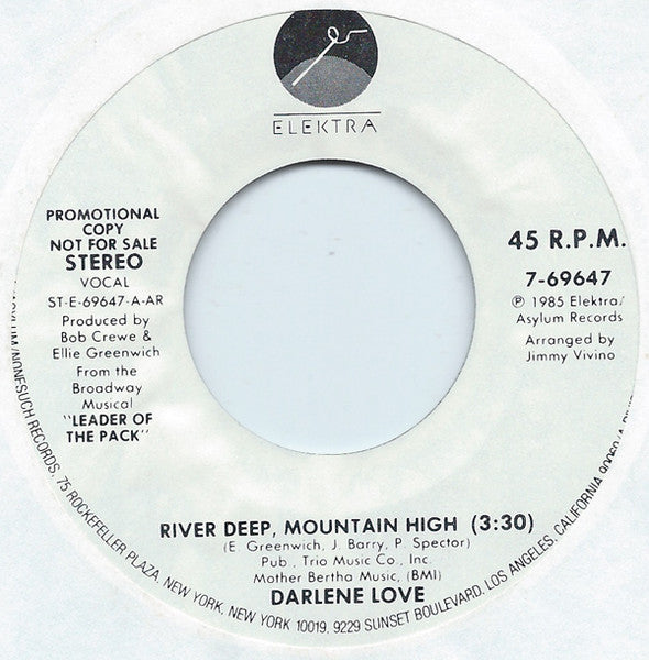 Darlene Love : River Deep, Mountain High (7", Single, Promo)