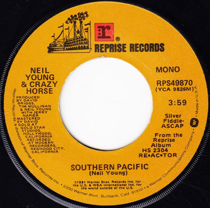 Neil Young & Crazy Horse : Southern Pacific / Motor City (7", Single, Mono)