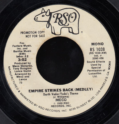 Meco Monardo : Empire Strikes Back (Medley) (7", Single, Mono, Promo, Styrene, Ter)