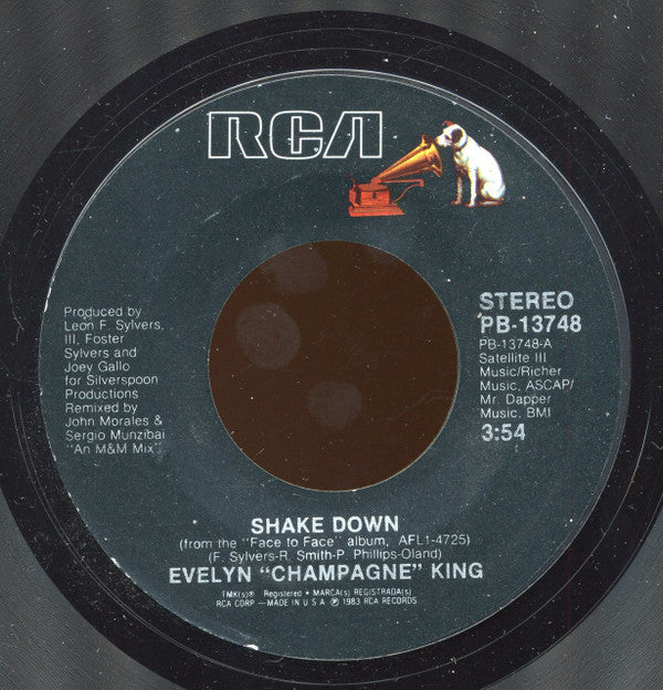Evelyn King : Shake Down / Tell Me Something Good (7", Styrene)