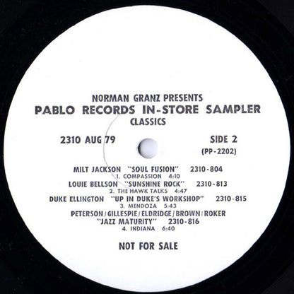 Various : Pablo Records In-Store Sampler Vol. VIII (LP, Promo, Smplr)
