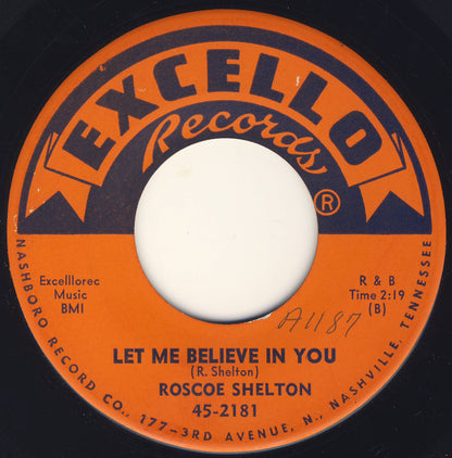 Roscoe Shelton : Miss You So / Let Me Believe In You (7")