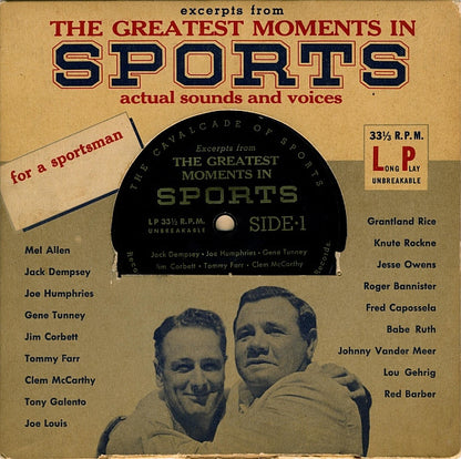 Various : Excerpts From The Greatest Moments In Sports (7", EP, Styrene)