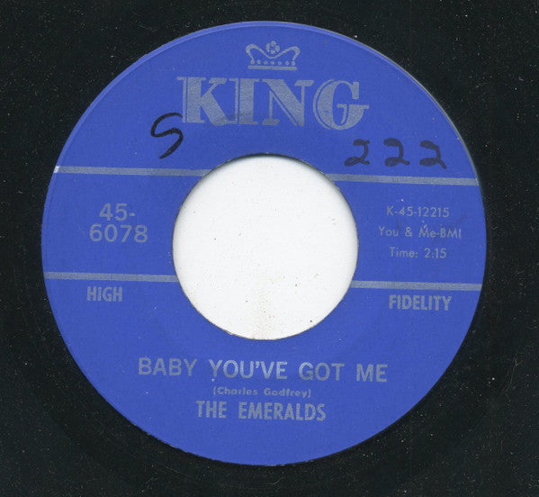 Luther Bond And The Emeralds : Baby You've Got Me / Promises (7")