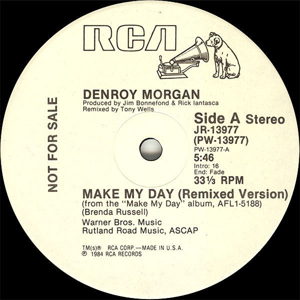Denroy Morgan : Make My Day (Remixed Version) (12", Single, Promo)