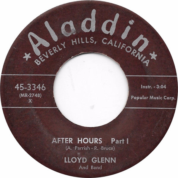 Lloyd Glenn And Band : After Hours (7", Single)