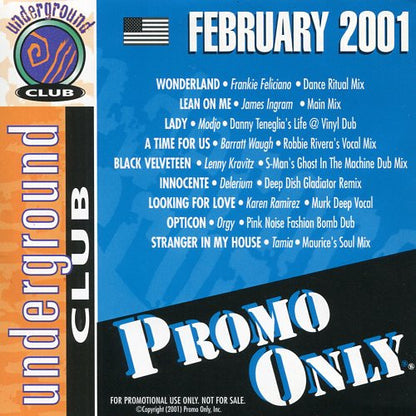 Various : Promo Only Underground Club: February 2001 (CD, Comp, Promo)