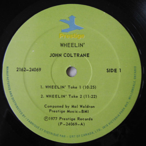 John Coltrane Featuring Paul Quinichette And Mal Waldron : Wheelin' (2xLP, Comp)