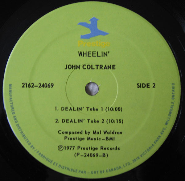 John Coltrane Featuring Paul Quinichette And Mal Waldron : Wheelin' (2xLP, Comp)