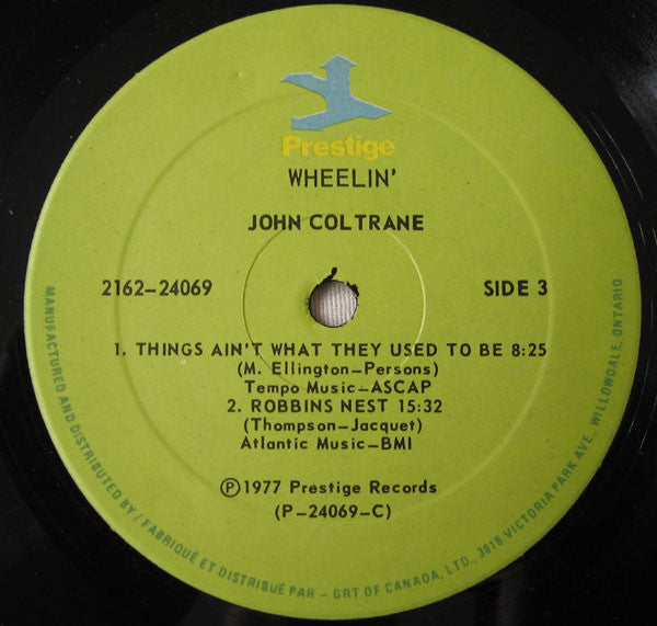 John Coltrane Featuring Paul Quinichette And Mal Waldron : Wheelin' (2xLP, Comp)