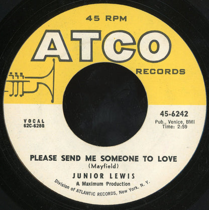 Junior Lewis (4) : Please Send Me Someone To Love (7", Single)