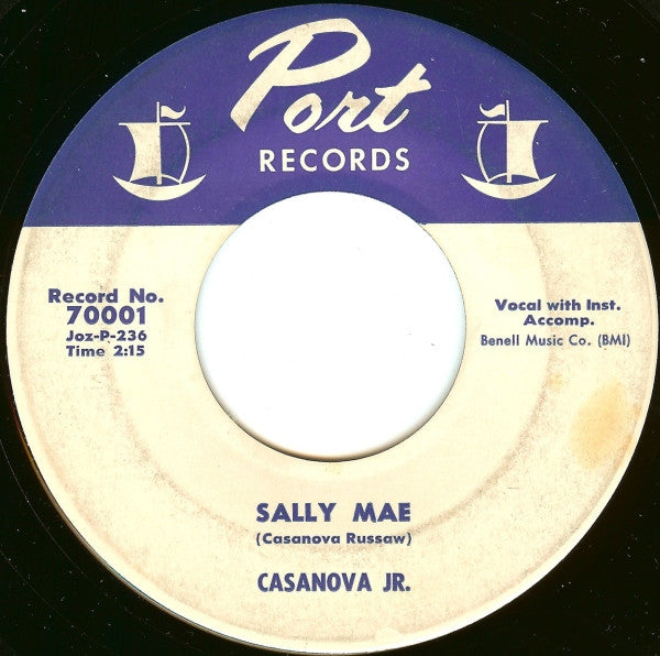 Casanova Jr. : Sally Mae / They Call Me Casanova (7", Single)