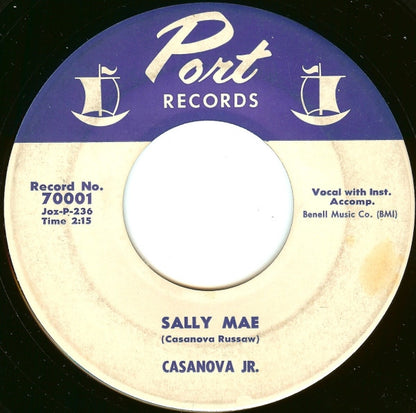 Casanova Jr. : Sally Mae / They Call Me Casanova (7", Single)
