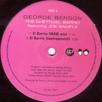 George Benson Featuring Joe Sample : The Ghetto / El Barrio (12")