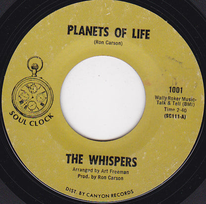 The Whispers : Planets Of Life / I Can Remember (7", Single, Mono, Styrene, Mon)