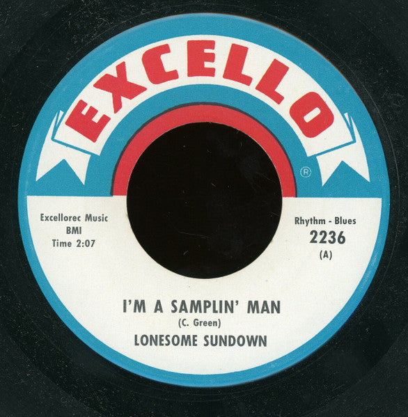 Lonesome Sundown : I'm A Samplin' Man (7")