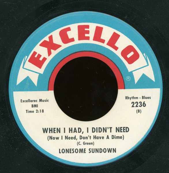 Lonesome Sundown : I'm A Samplin' Man (7")