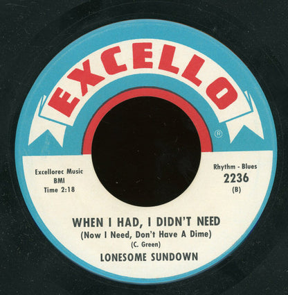 Lonesome Sundown : I'm A Samplin' Man (7")