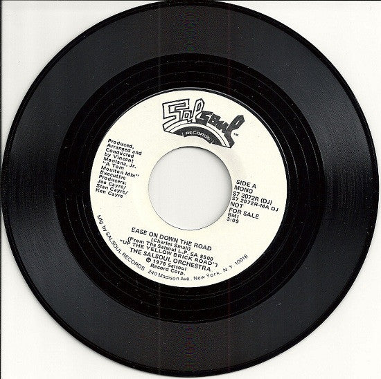 The Salsoul Orchestra : Ease On Down The Road (7", Single, Mono, Promo)