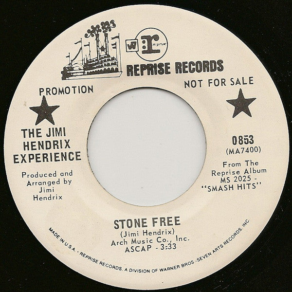 The Jimi Hendrix Experience : Stone Free / If 6 Was 9 (7", Single, Mono, Promo, San)
