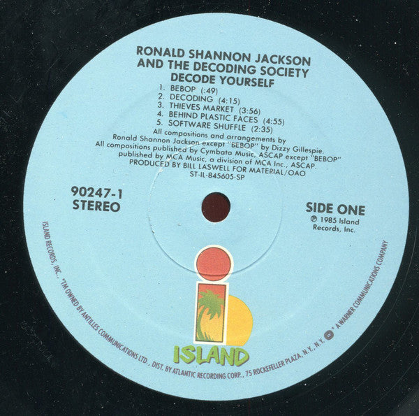 Ronald Shannon Jackson And The Decoding Society : Decode Yourself (LP, Album)