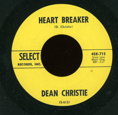 Dean Christie : Heart Breaker / I'm A Loser (7", Single)