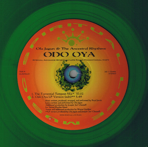 Ola Jagun And His Ancestral Rhythms : Odo Oya (12", Promo, Gre)