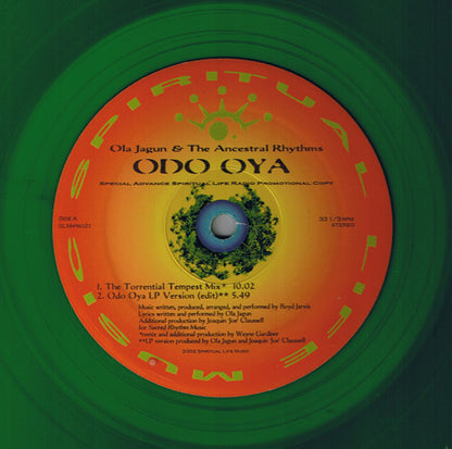Ola Jagun And His Ancestral Rhythms : Odo Oya (12", Promo, Gre)