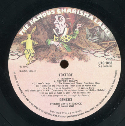 Genesis : Foxtrot (LP, Album, M/Print, RE, Gat)