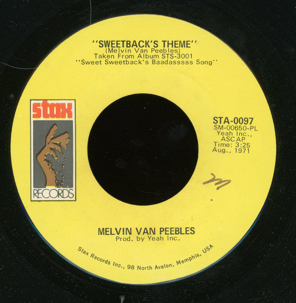 Melvin Van Peebles : Sweetback's Theme / Hoppin John (7")