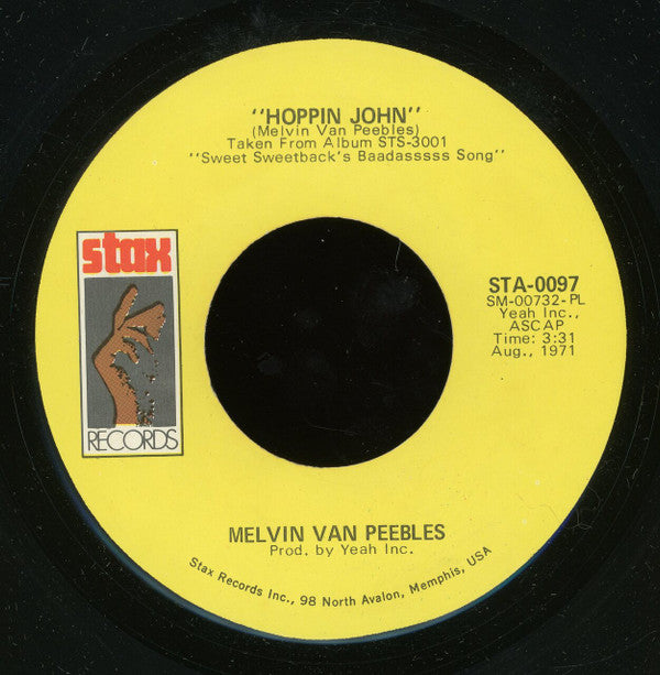 Melvin Van Peebles : Sweetback's Theme / Hoppin John (7")