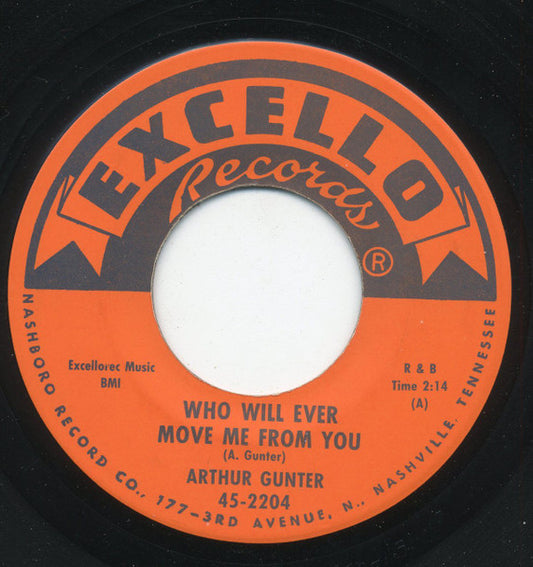 Arthur Gunter : Who Will Ever Move Me From You / Workin' For My Baby (7", Single)