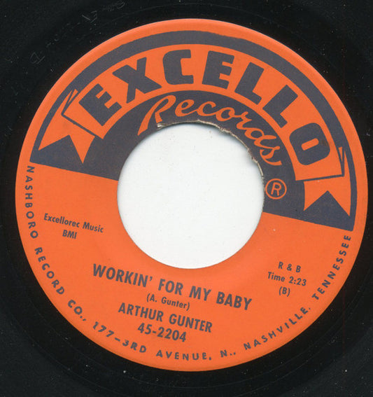 Arthur Gunter : Who Will Ever Move Me From You / Workin' For My Baby (7", Single)