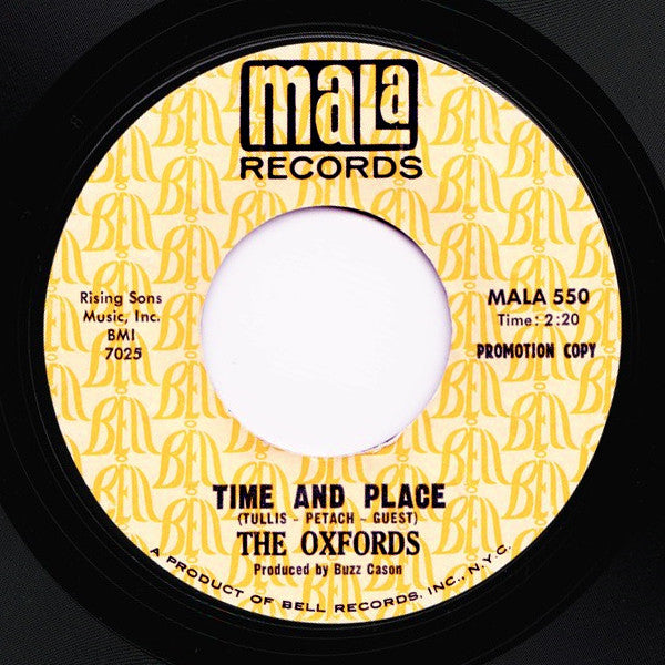 Oxfords : (There's) Always Something There To Remind Me / Time And Place (7", Single, Promo, Styrene)