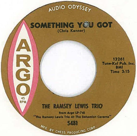 The Ramsey Lewis Trio : My Babe (7", Single)