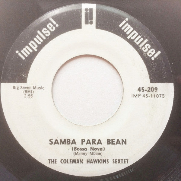 Coleman Hawkins Sextet : Samba Para Bean / I`m Looking Over A Four Leaf Clover (7", Promo)