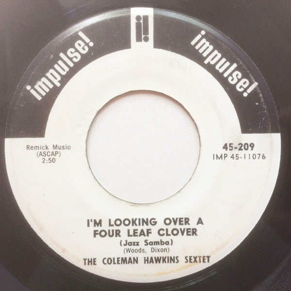 Coleman Hawkins Sextet : Samba Para Bean / I`m Looking Over A Four Leaf Clover (7", Promo)